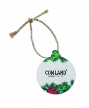 Logotrade promotional products photo of: Seed paper Xmas ornament