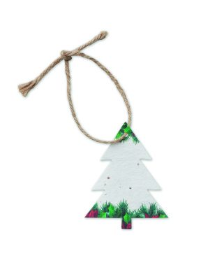 Logo trade promotional item photo of: Seed paper Xmas ornament