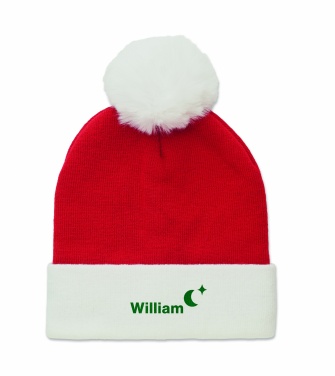 Logo trade corporate gifts image of: Christmas knitted beanie