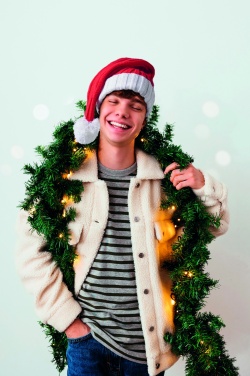 Logotrade promotional item picture of: Long Christmas knitted beanie