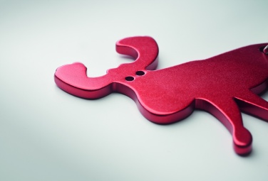 Logo trade advertising product photo of: Recycled aluminium key ring Pori