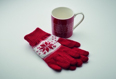 Logotrade promotional product picture of: Winter gift mug and gloves set