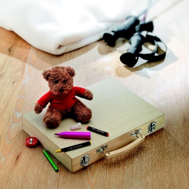 Logo trade corporate gifts image of: Artist's set in wooden box