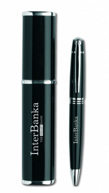 Logo trade promotional gifts picture of: Metal twist ball pen