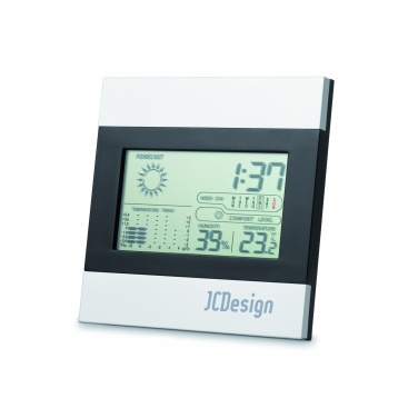 Logo trade promotional gifts picture of: Weather station and clock