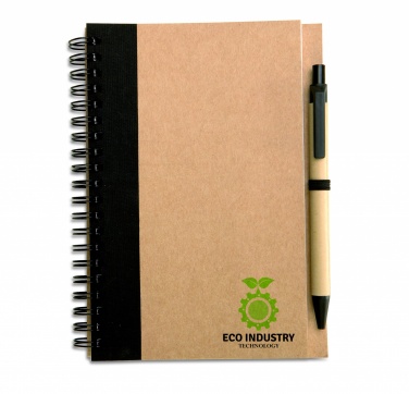 Logotrade promotional items photo of: B6 recycled notebook with pen
