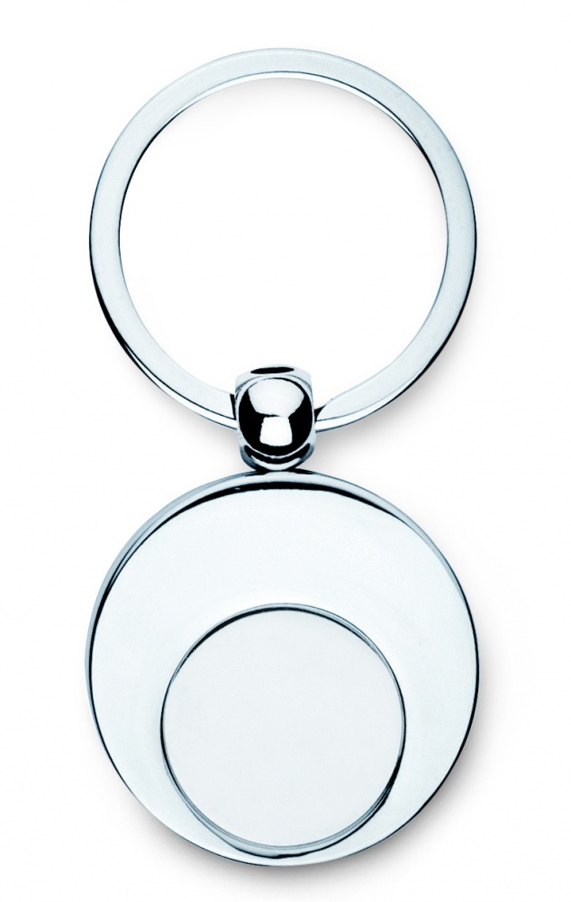 Logo trade advertising product photo of: Metal key ring with token Tampere