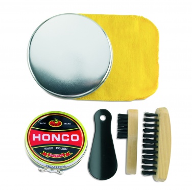 Logo trade corporate gifts image of: Shoe polish kit