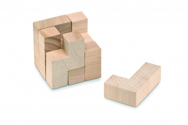 Logotrade promotional item picture of: Wooden puzzle in cotton pouch