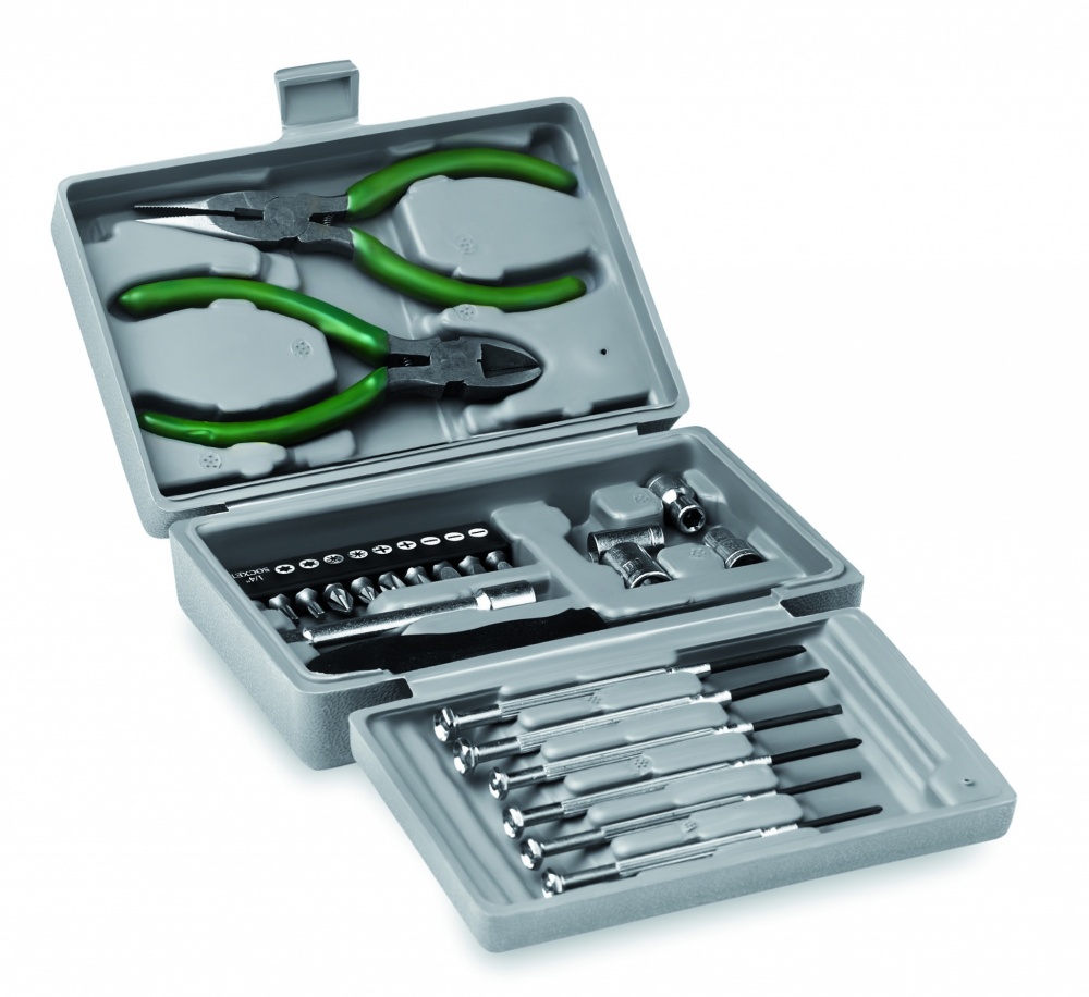 Logo trade corporate gifts picture of: Foldable 25 piece tool set