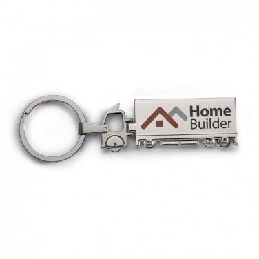 Logo trade business gift photo of: Truck metal key ring Oulu