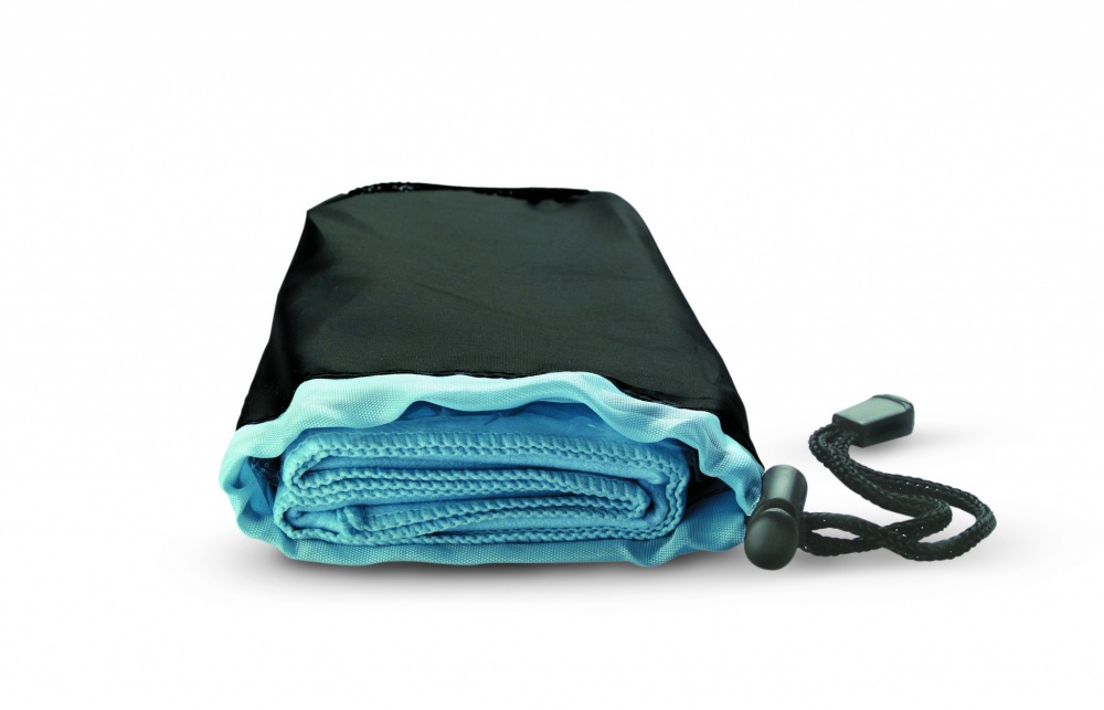 Logotrade promotional giveaway image of: Sport towel in nylon pouch