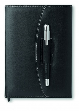 Logo trade promotional products picture of: A5 notebook portfolio with pen