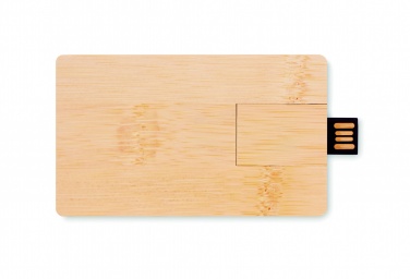 Logo trade promotional items image of: 16GB bamboo casing USB