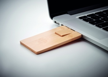 Logotrade advertising product picture of: 16GB bamboo casing USB