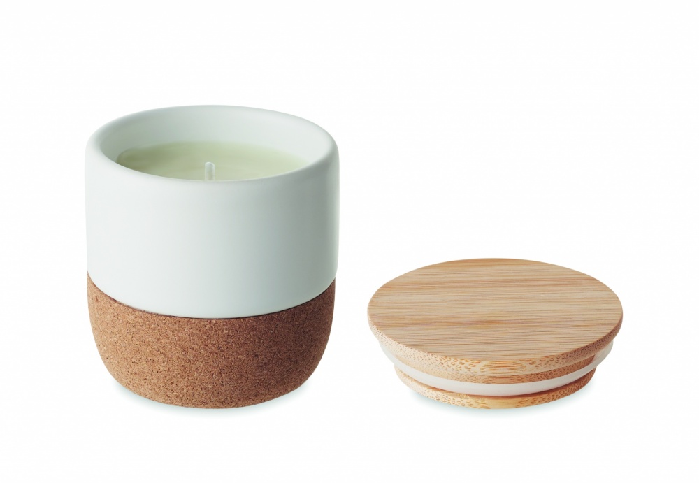 Logo trade promotional items image of: Plant based wax candle 80 gr