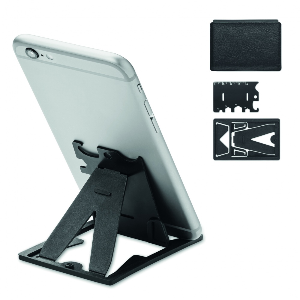 Logotrade promotional gift picture of: Multi-tool pocket phone stand