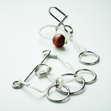 Logo trade corporate gift photo of: Set of 2 metal brain teasers