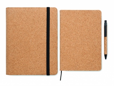 Logo trade promotional gifts picture of: A5 portfolio in cork