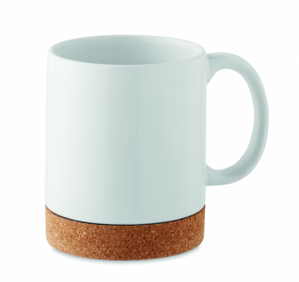 Logotrade promotional items photo of: Ceramic cork mug 280 ml