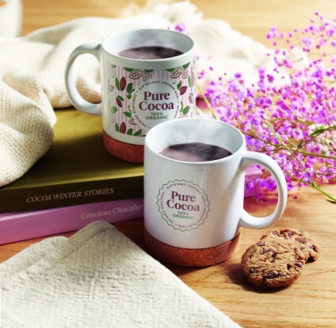 Logotrade corporate gifts photo of: Ceramic cork mug 280 ml