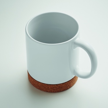 Logo trade business gift photo of: Sublimation ceramic cork mug