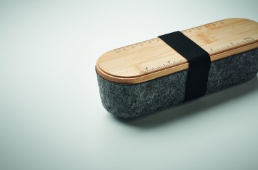 Logo trade promotional products picture of: RPET felt pencil case with lid