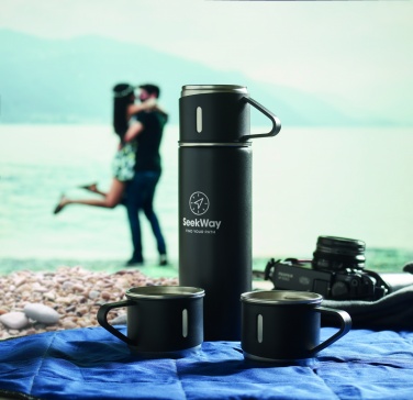 Logotrade promotional gift picture of: Double wall bottle and cup set