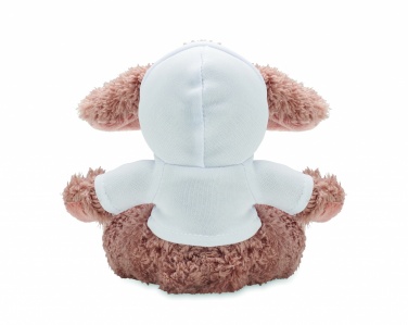 Logo trade advertising product photo of: Bunny plush wearing a hoodie