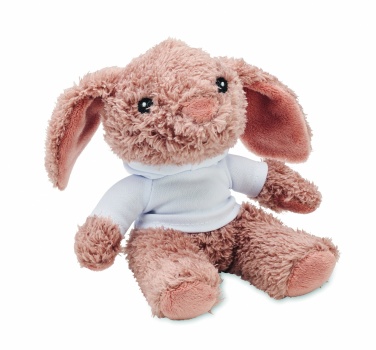 Logo trade advertising product photo of: Bunny plush wearing a hoodie