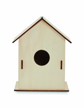 Logo trade business gifts image of: DIY wooden bird house kit