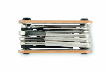 Logo trade business gift photo of: Multi tool pocket in bamboo