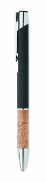 Logo trade promotional products picture of: Ballpoint pen made of aluminum with a cork grip