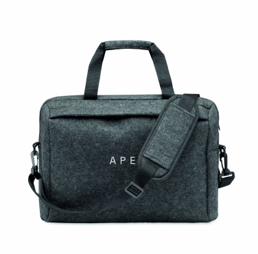 Logo trade corporate gift photo of: 15 inch RPET felt laptop bag