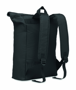 Logo trade promotional giveaways picture of: 600Dpolyester rolltop backpack