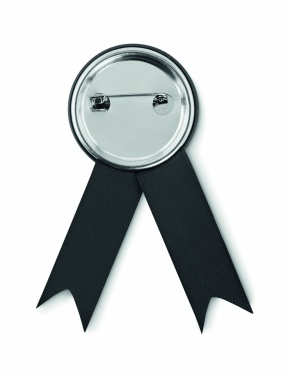 Logo trade business gift photo of: Ribbon style badge pin