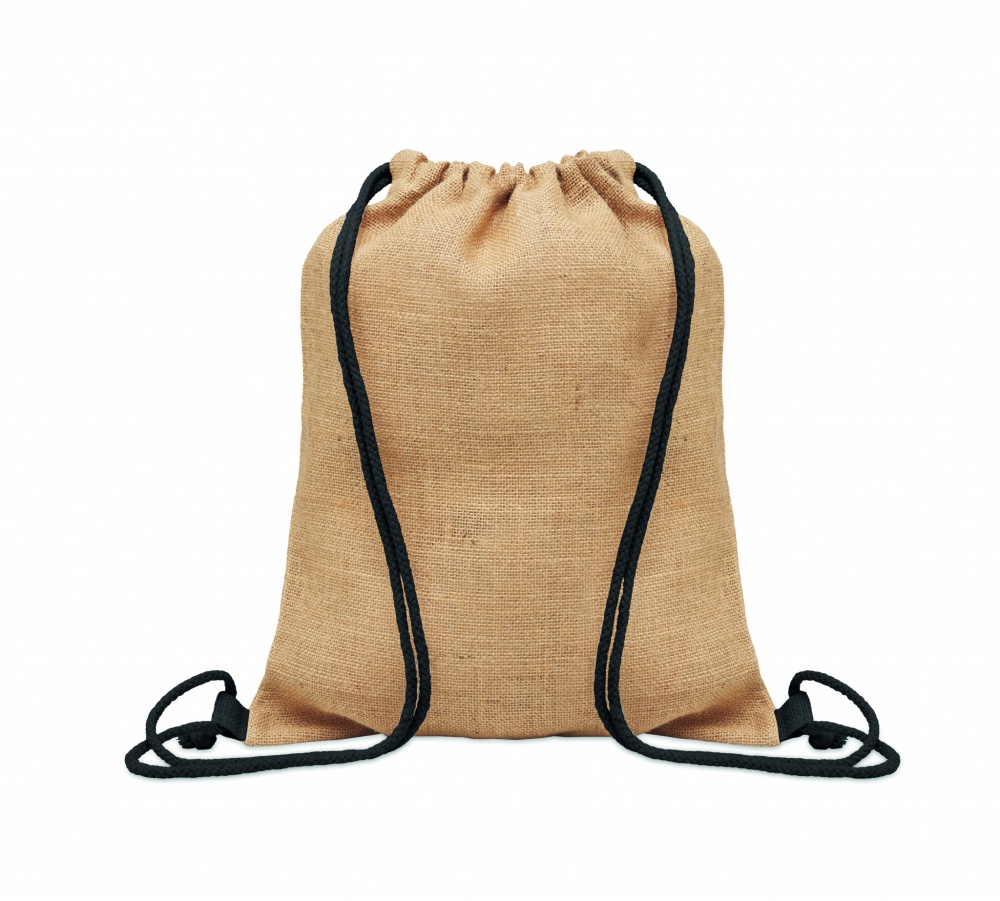 Logo trade promotional items picture of: Jute drawstring bag