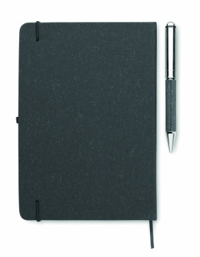 Logotrade promotional items photo of: Recycled leather notebook set