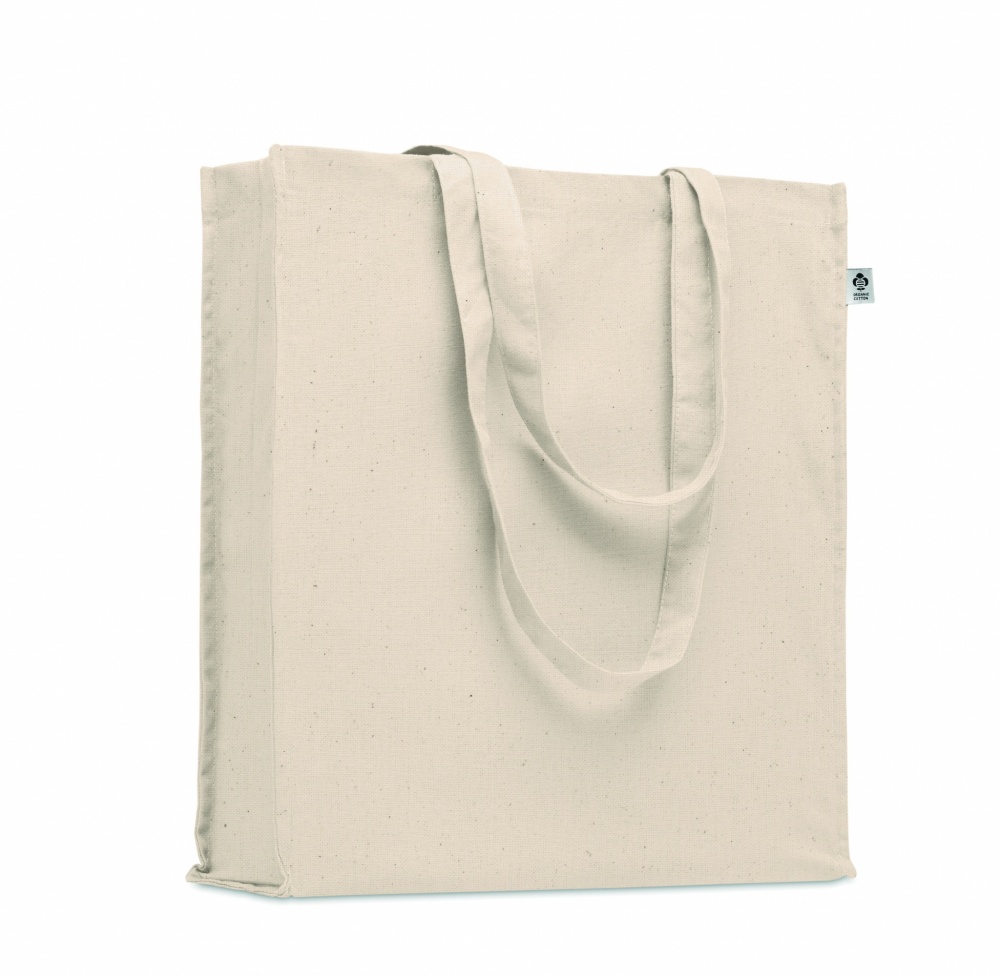 Logo trade promotional merchandise picture of: Organic cotton shopping bag