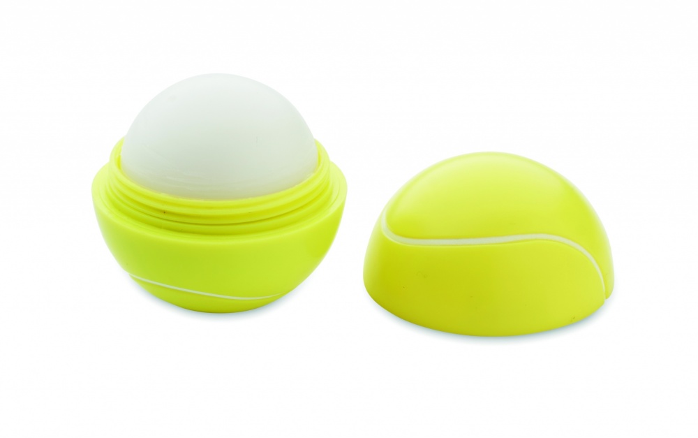 Logo trade promotional gifts picture of: Lip balm in tennis ball shape