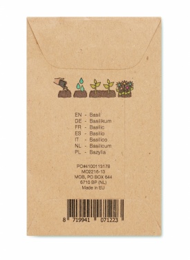 Logotrade corporate gifts photo of: Basil seeds in craft envelope