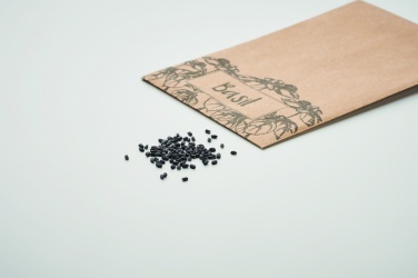 Logotrade advertising product image of: Basil seeds in craft envelope