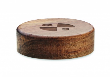 Logotrade promotional giveaways photo of: Wireless charger in acacia 15W