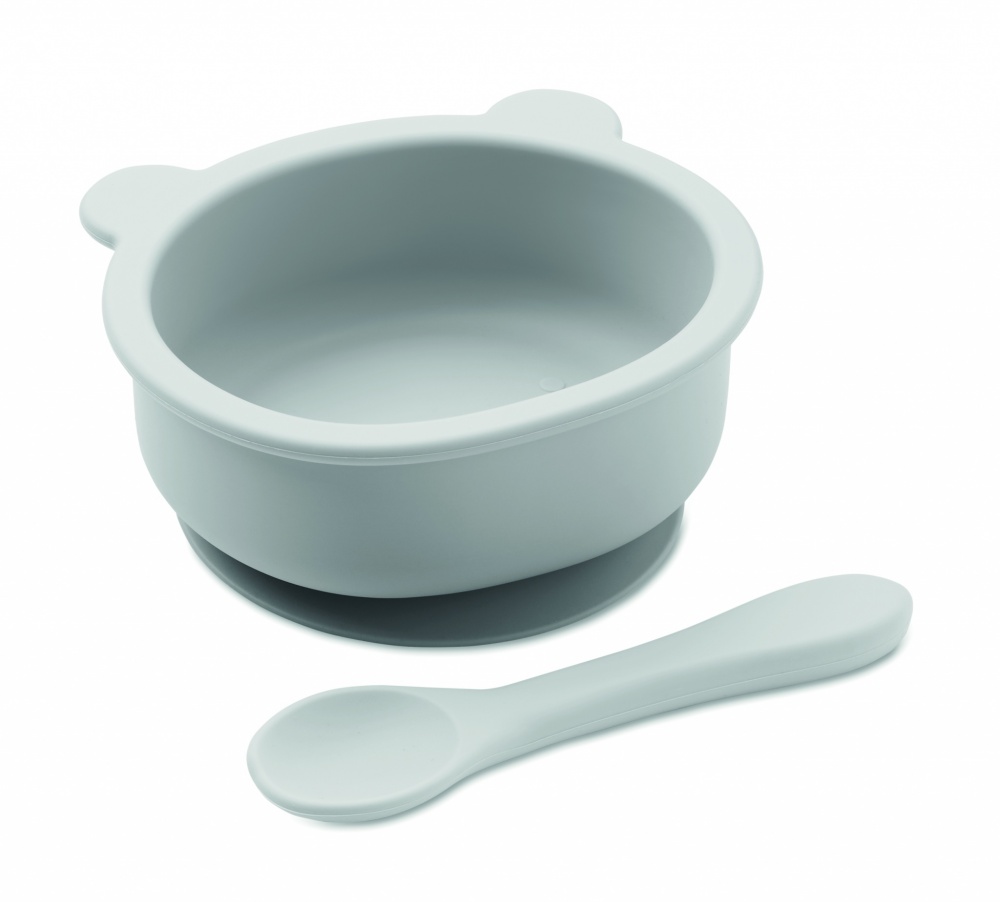 Logotrade promotional giveaways photo of: Silicone spoon, bowl baby set