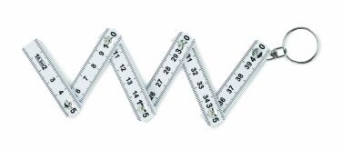 Logo trade corporate gifts image of: Carpenters ruler key ring 50cm Kotka