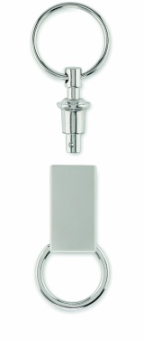 Logo trade promotional merchandise image of: Pull apart split key ring Kajaani