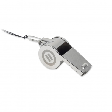 Logo trade promotional gifts picture of: Metal whistle