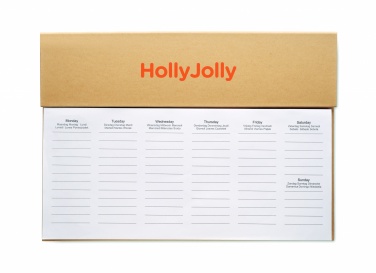 Logo trade promotional item photo of: Weekly desktop planner