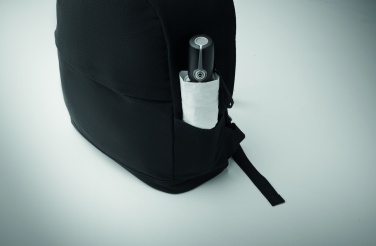 Logo trade promotional products picture of: A 15-inch laptop backpack made of recycled pre-consumer cotton and recycled polyester with customizable printing.