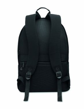 Logotrade promotional merchandise photo of: A 15-inch laptop backpack made of recycled pre-consumer cotton and recycled polyester with customizable printing.